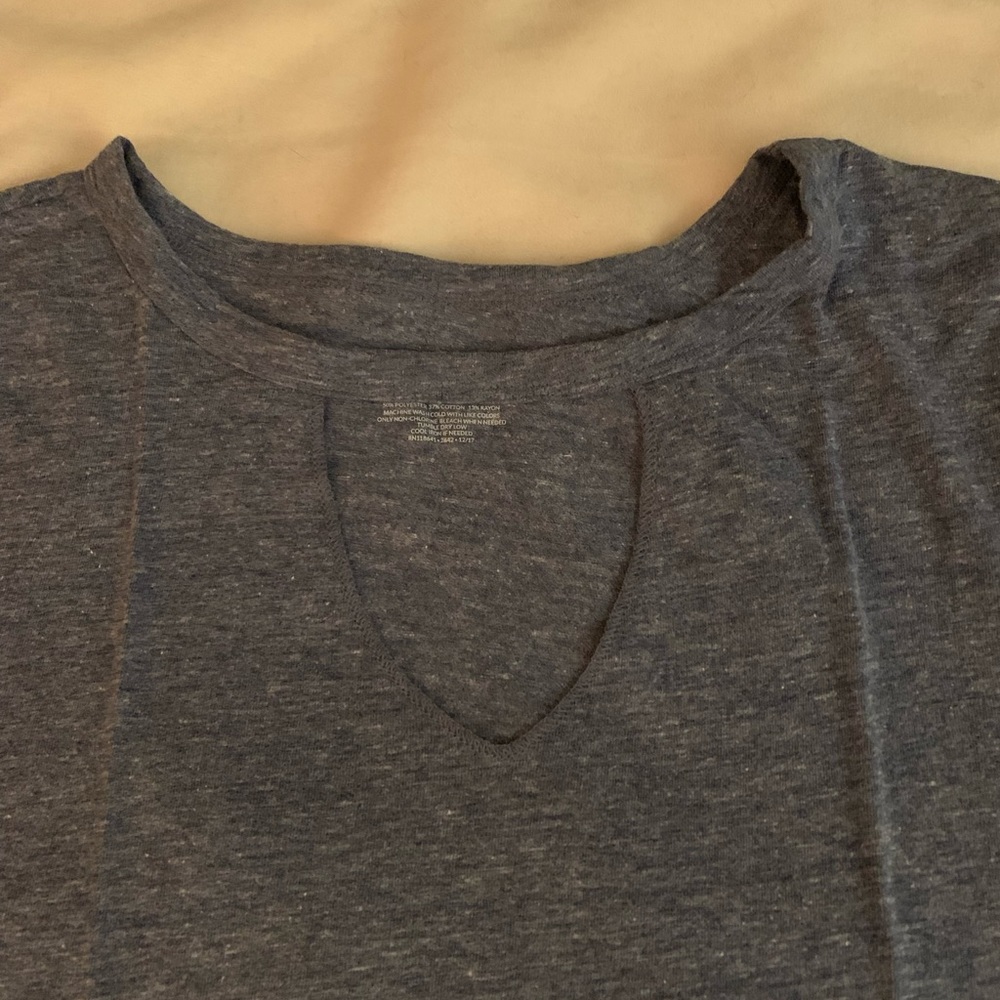 Lane Bryant Heather Grey Short-Sleeve Tee (size 14/16)